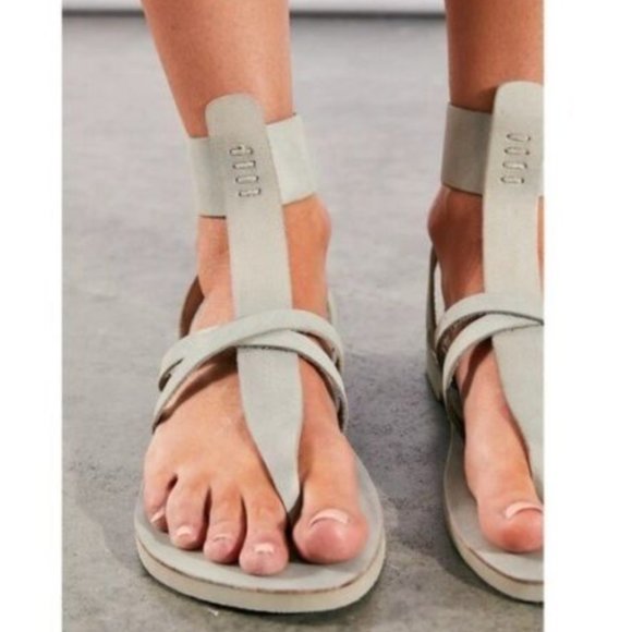 Free People Shoes - Free People Vacation Day Wrap Sandal in Sky size 41